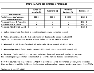 La Fuste des Chamois